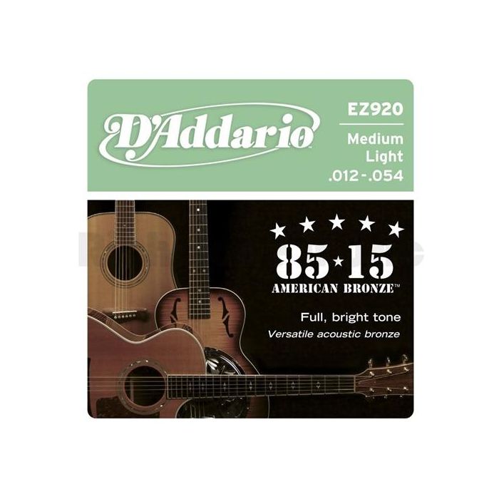 D Addario EZ920 85/15 Bronze Acoustic Guitar Strings