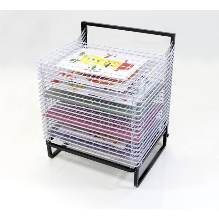 20 Shelf Spring Loaded Floor Drying Rack With Wheels