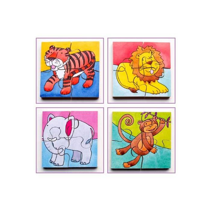 Interlocking Puzzles - Four in a Box Jungle
