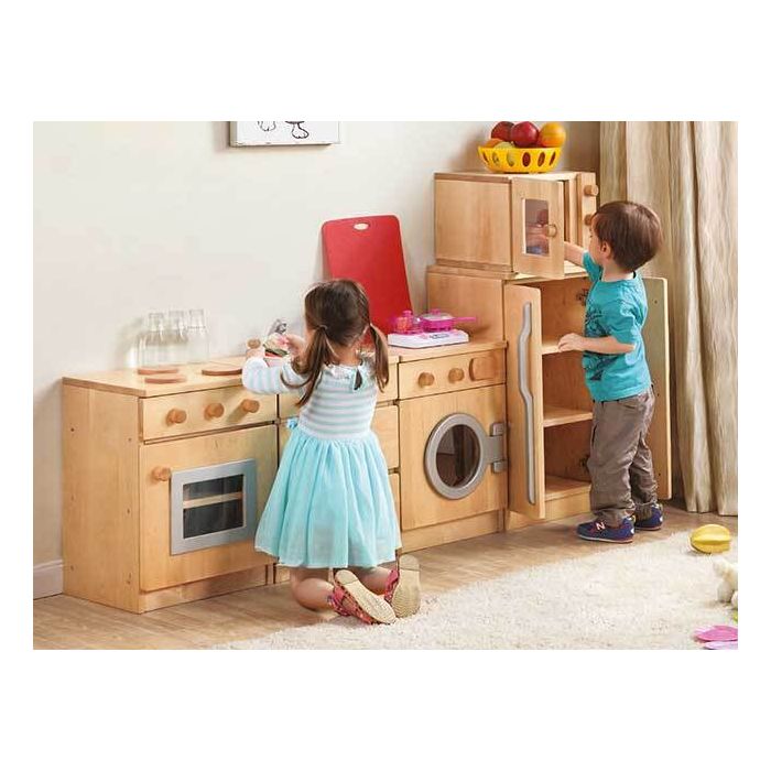 Wooden Kitchen Set - Washing Machine