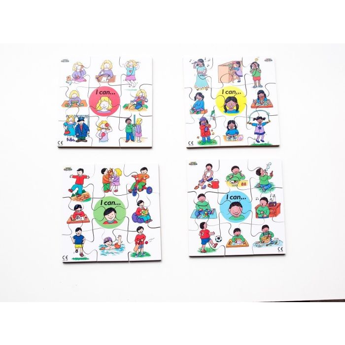 I Can' Interlocking Puzzles - Pack of 4