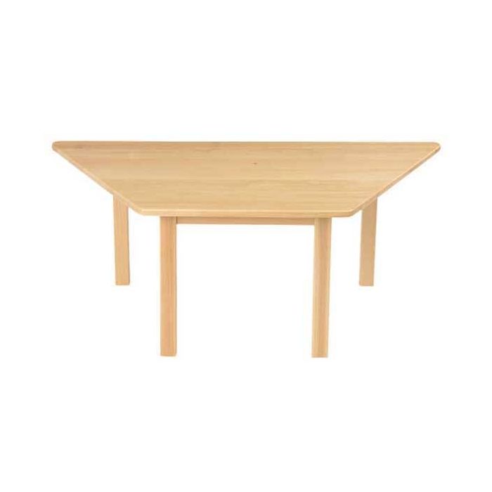 Solid Beech Trapezoidal Table - H:46.5cm