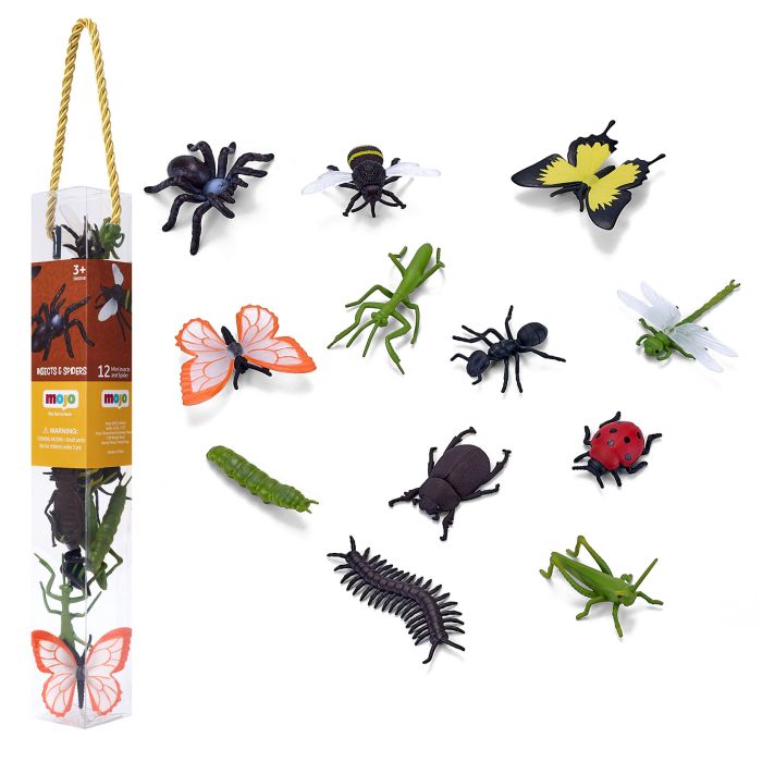 Insects and Spiders Mini Animals - Pack of 12