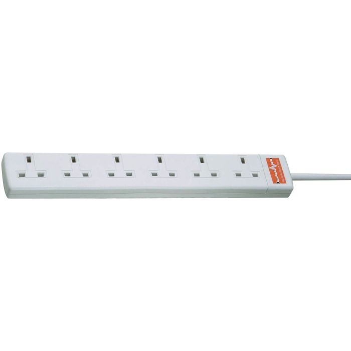 Surge Protected Extension Lead - 6 Gang - 2m