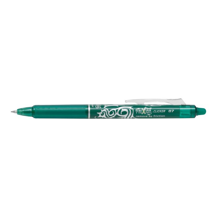 PILOT FriXion Clicker Rollerball Pens - Green - Pack of 12
