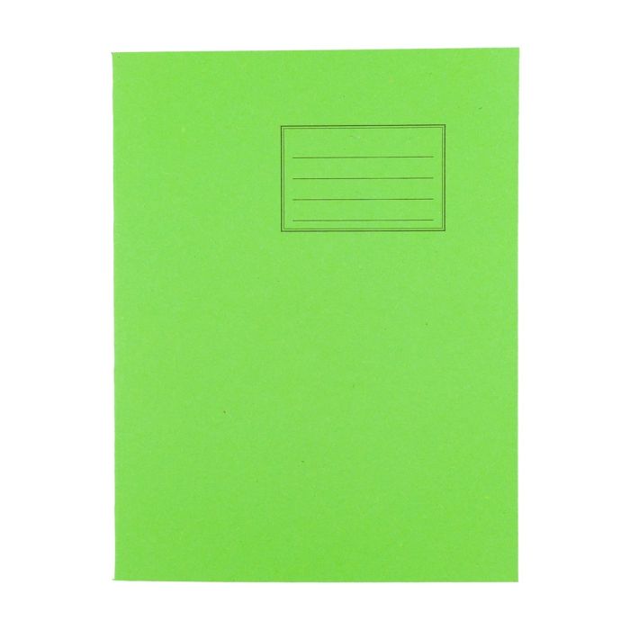 Exercise Books 9 x 7in 64 Page Blank - Light Green - Pack of 100