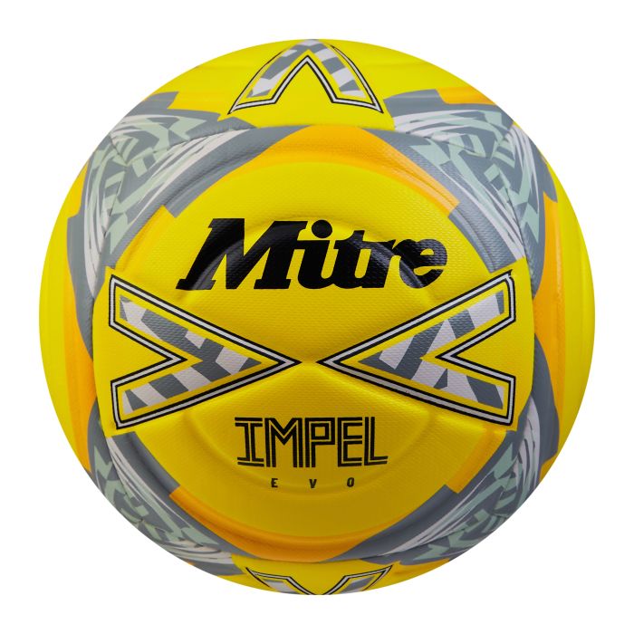 Mitre Impel EVO - Yellow - Size 5 - Pack of 12 with Bag