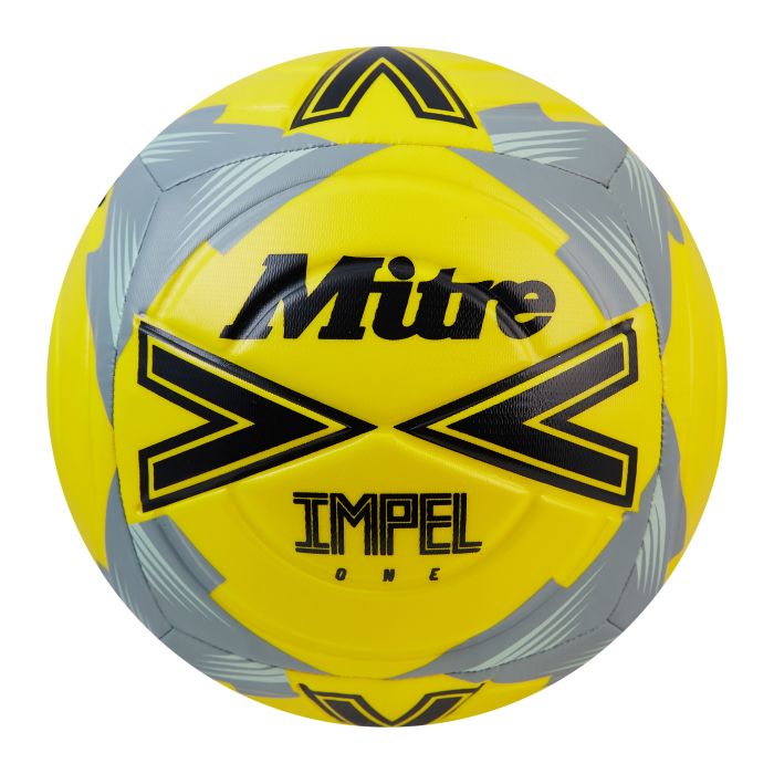Mitre Impel One Football - Fluo Yellow/Grey - Size 3 - Pk 12
