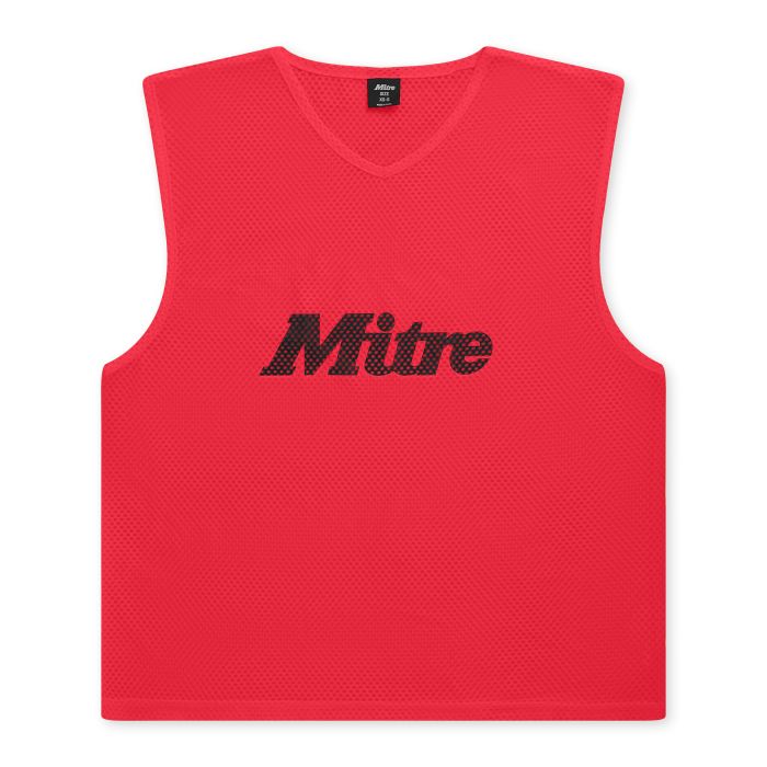 Mitre Pro Training Bib - Red - Senior (XL-XXL) Red