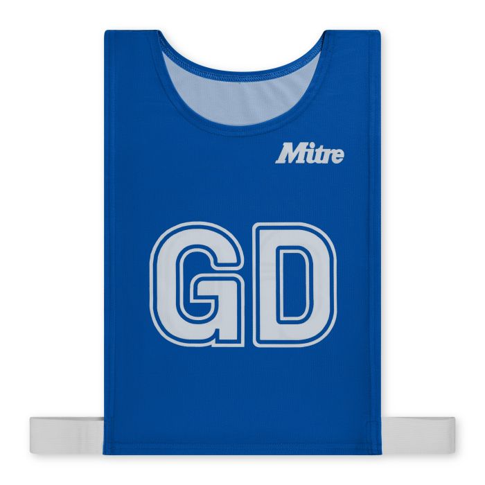 Mitre Pro Netball Bib - Blue - M - Pack of 7