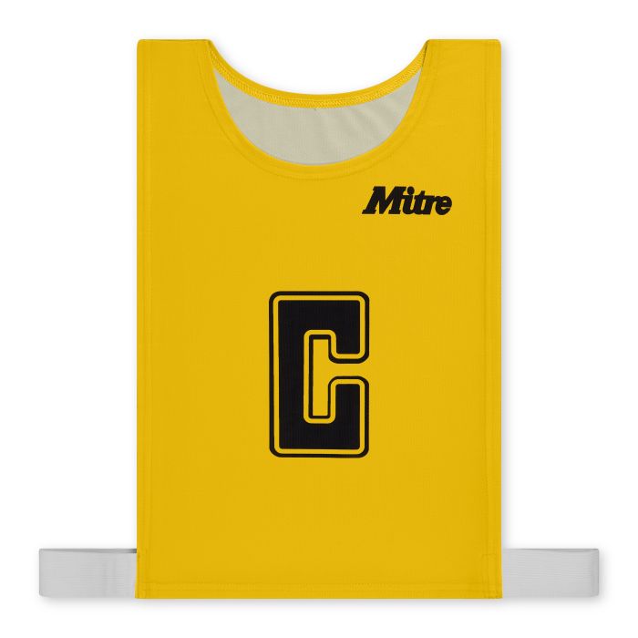 Mitre Pro Netball Bib - Yellow - L - Pack of 7
