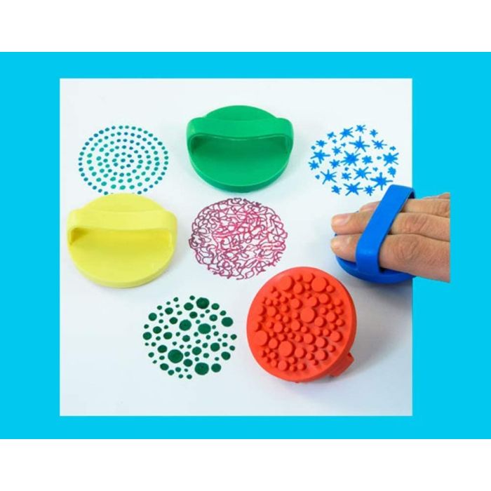 Classmates Rubber Palm Printers - Pack of 4