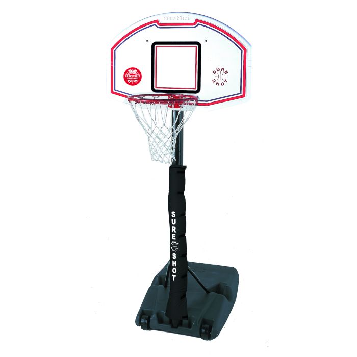 Sure Shot U Just Portable Basketball Unit - Black/White/Red