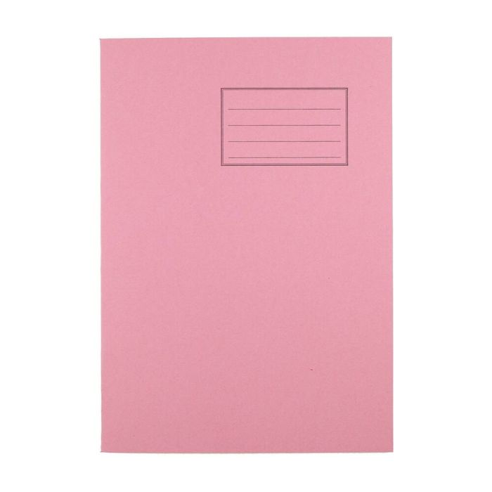 Exercise Books A4 80 Page Blank - Pink - Pack of 50
