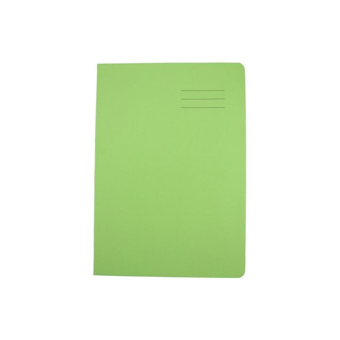 Exercise Books A4 64 Page 15mm F&M - Light Green - Pack of 50