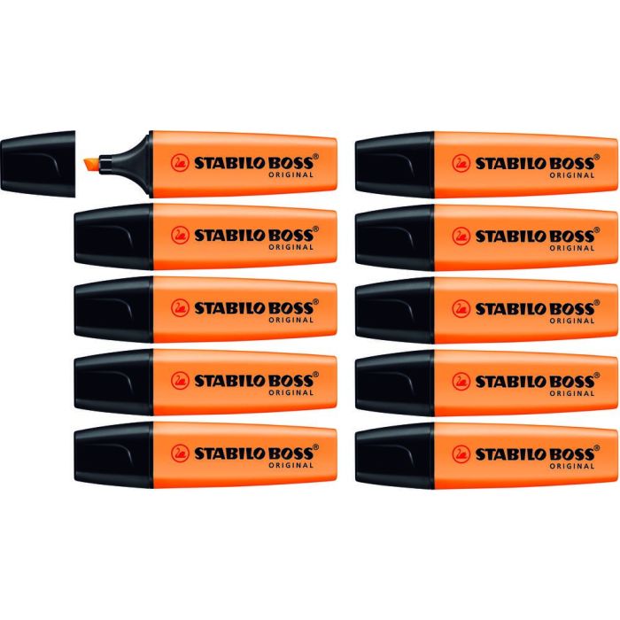 Stabilo Boss Highlighters - Orange - Pack of 10
