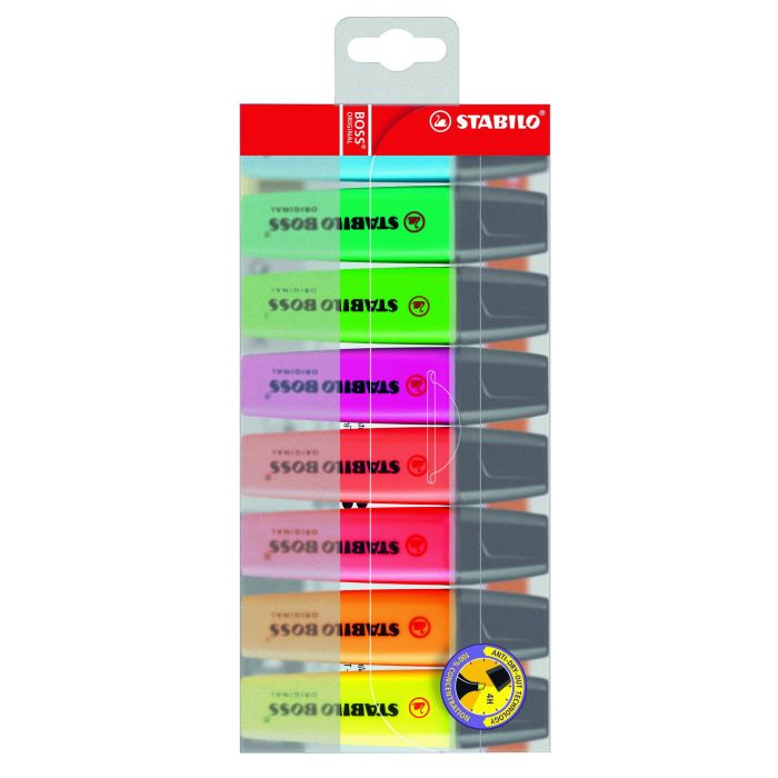 Stabilo Boss Highlighters - Assorted - Pack of 8