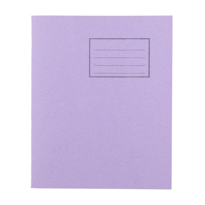 Exercise Books 8 x 6.5in 48 Page 8mm F&M - Purple - Pack of 100