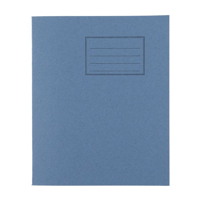 Exercise Books 8 x 6.5in 48 Page 10mm Feint/Blank Alternate - Light Blue - Pack of 100