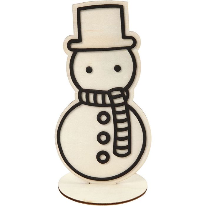 Melted Snowman Figure