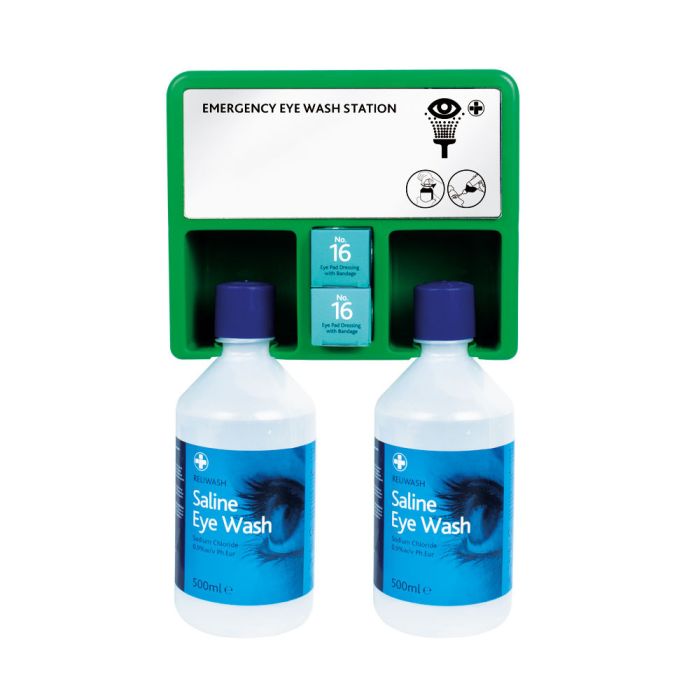 Eye Care Point Complete 2xEye Wash and Eye Pads with Mirror
