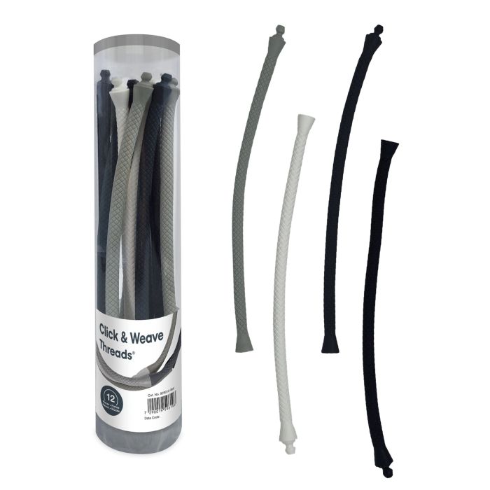 Edushape Click & Weave Threads -  Black and White
