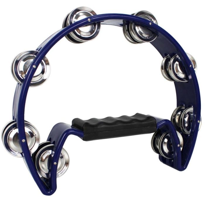 A-Star Half Moon Tambourine - Blue