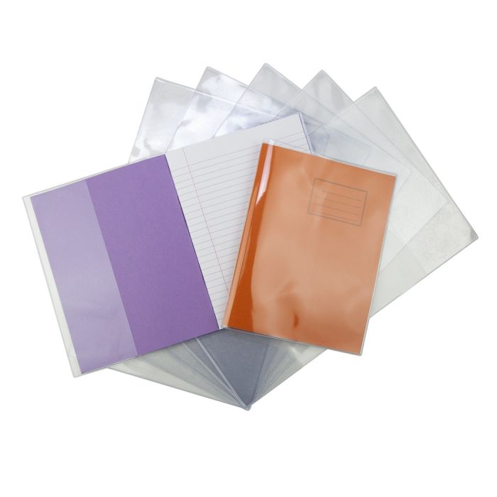 Exercise Book Covers 9 x 7in - Extra Heavy Duty 240 Micron - - Pack of 100