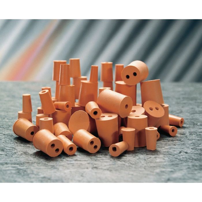 Red Rubber Stoppers One Hole 33mm - Pack of 10