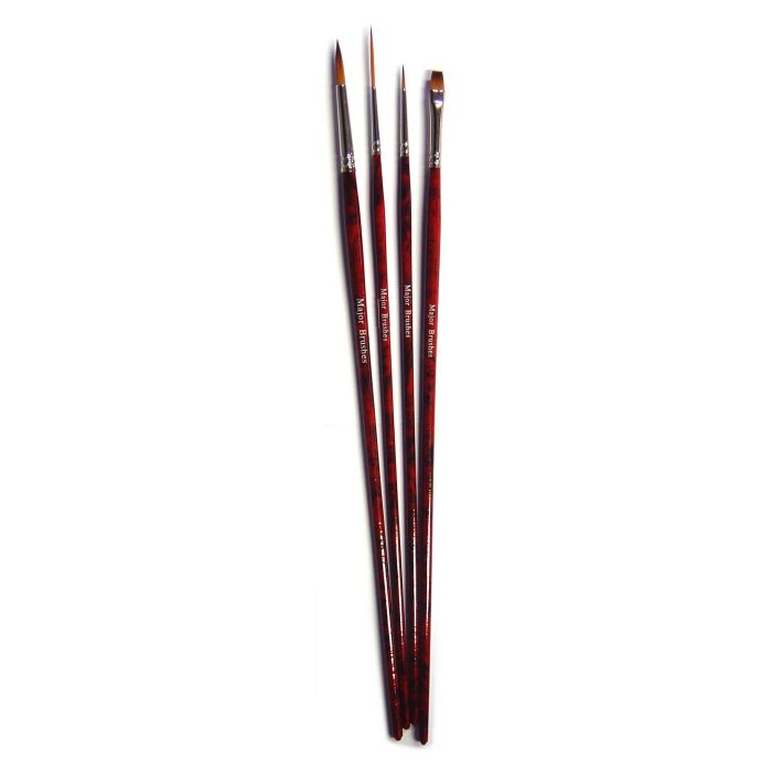Acrylic Painting Brushes Set - Pack of 4