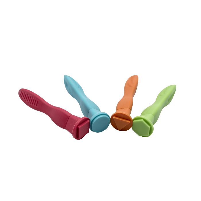 Soft Grip Geometric Stampers - Pack of 4
