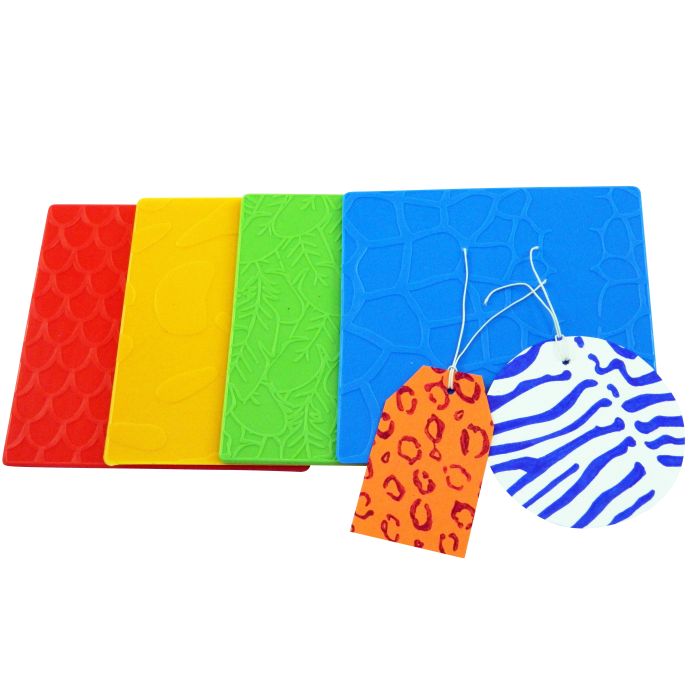 Embossing plates - Animal Pattern - Pack of 4