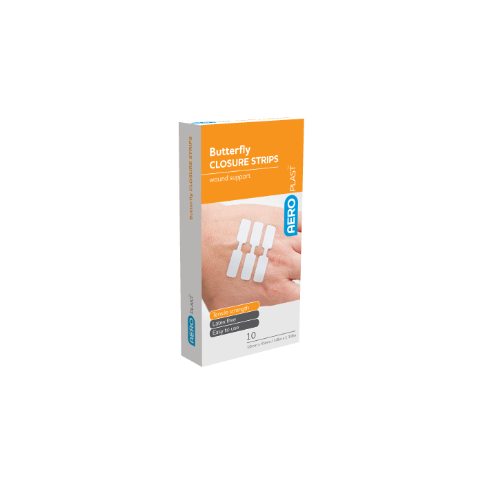 Butterfly Wound Closures 10 x 45mm Strips - Pack of 10