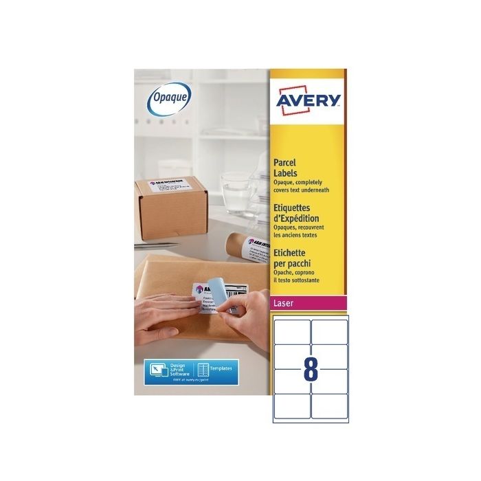 Avery Laser Labels - 8 Per Sheet L7165 - Pack of 40