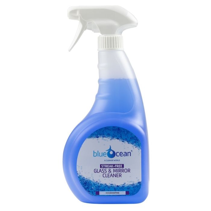 BlueOcean Glass & Mirror Cleaner 750ml - Pack of 6
