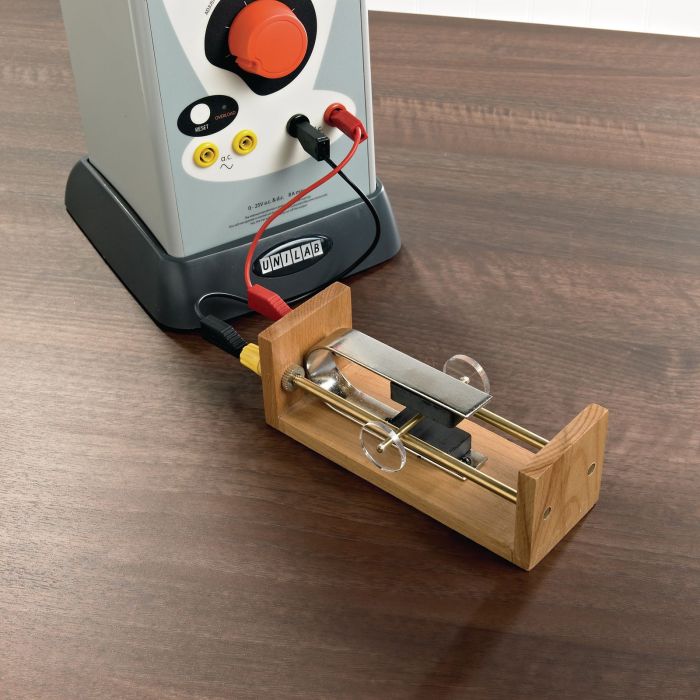 Apparatus to Show Force on a Conductor in a Magnetic Field