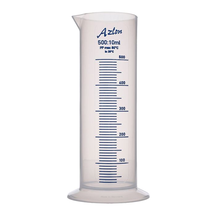 Azlon Measuring Cylinder Squat Form - 500ml