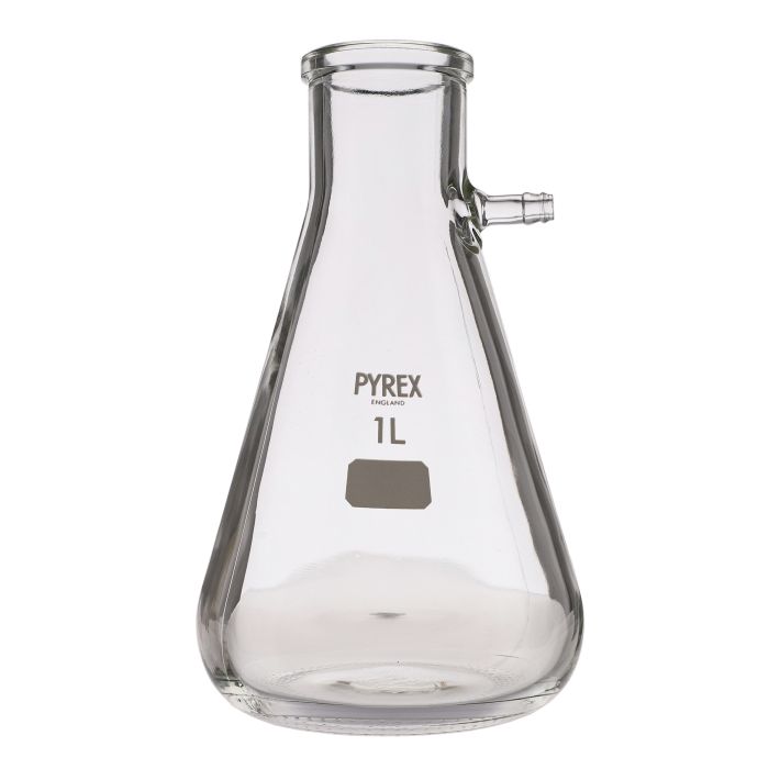 Pyrex Heavy Wall Filter Flask with Side Arm - 1000ml - Pack of 5