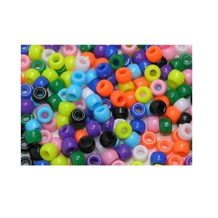 Beads Pony Bright 6 x 9mm - Pack of 1000