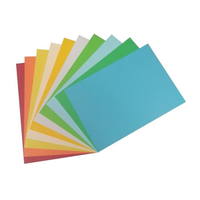 Coloured Card 280mic A4 Assorted Bright - Pack of 100