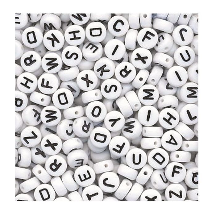 Plastic Letter Beads - Pack of 400