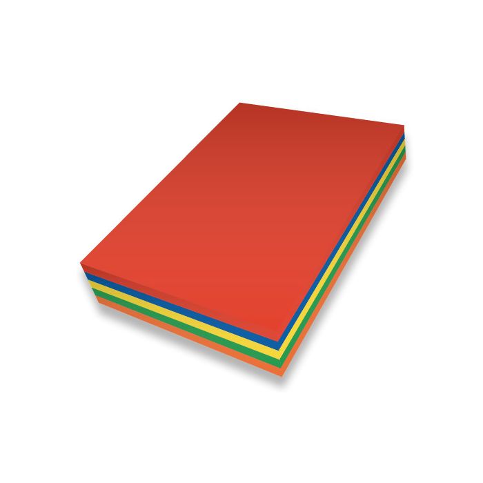 A4 Card 380 Micron - Red - Pack of 100