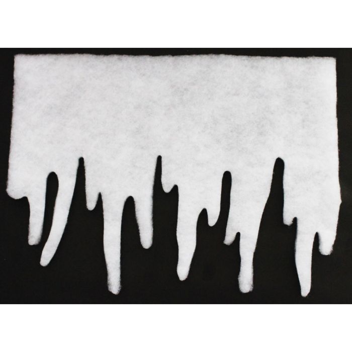 Snow Icicle Garland - 35 x 98in