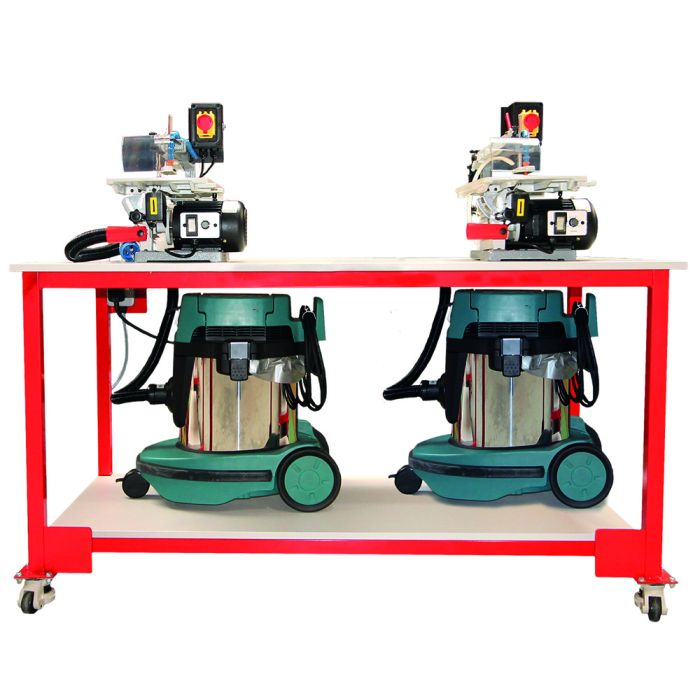 Mobile Bench 01 - 2 Fret Saws and Extractors