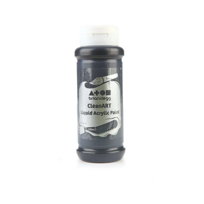 CleanART Acrylic Paint 500ml - Black