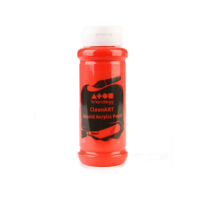 CleanART Acrylic Paint 500ml - Crimson