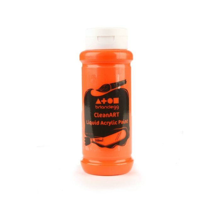 CleanART Acrylic Paint 500ml - Orange