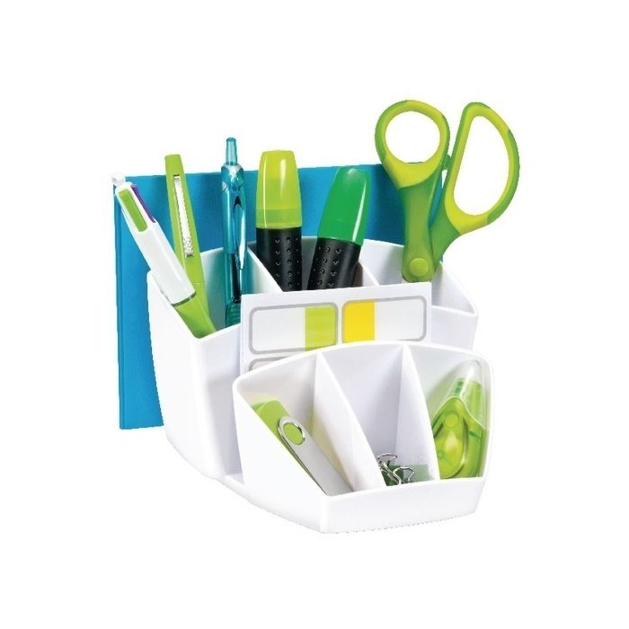 Ceppro Gloss Desk Tidy - White