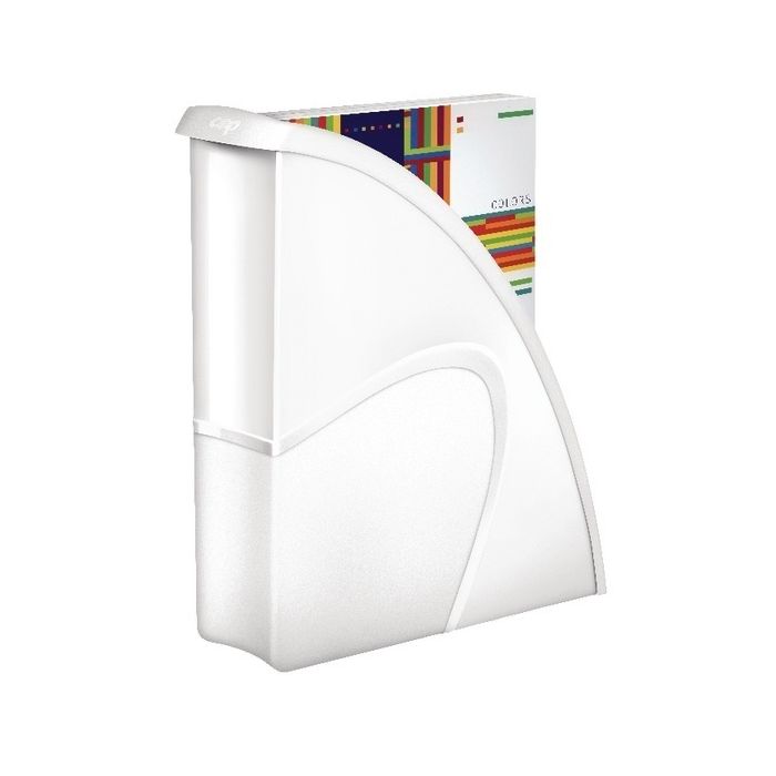 Bright Vibrant Colour Magazine File - White