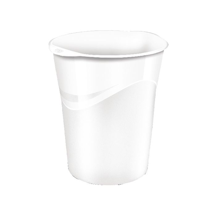 Bright Vibrant Colour Waste Bin - White